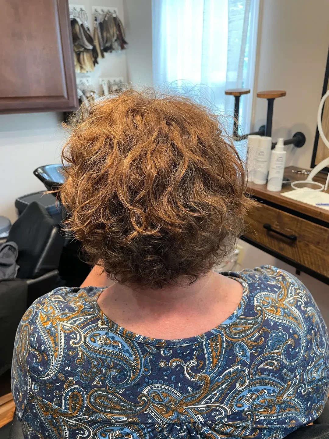 After — natural-looking topper result